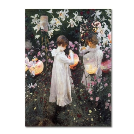 John Singer Sargent 'Carnation Lily Rose' Canvas Art,14x19